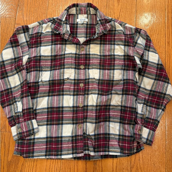 Madewell flannel button up top - Picture 1 of 3